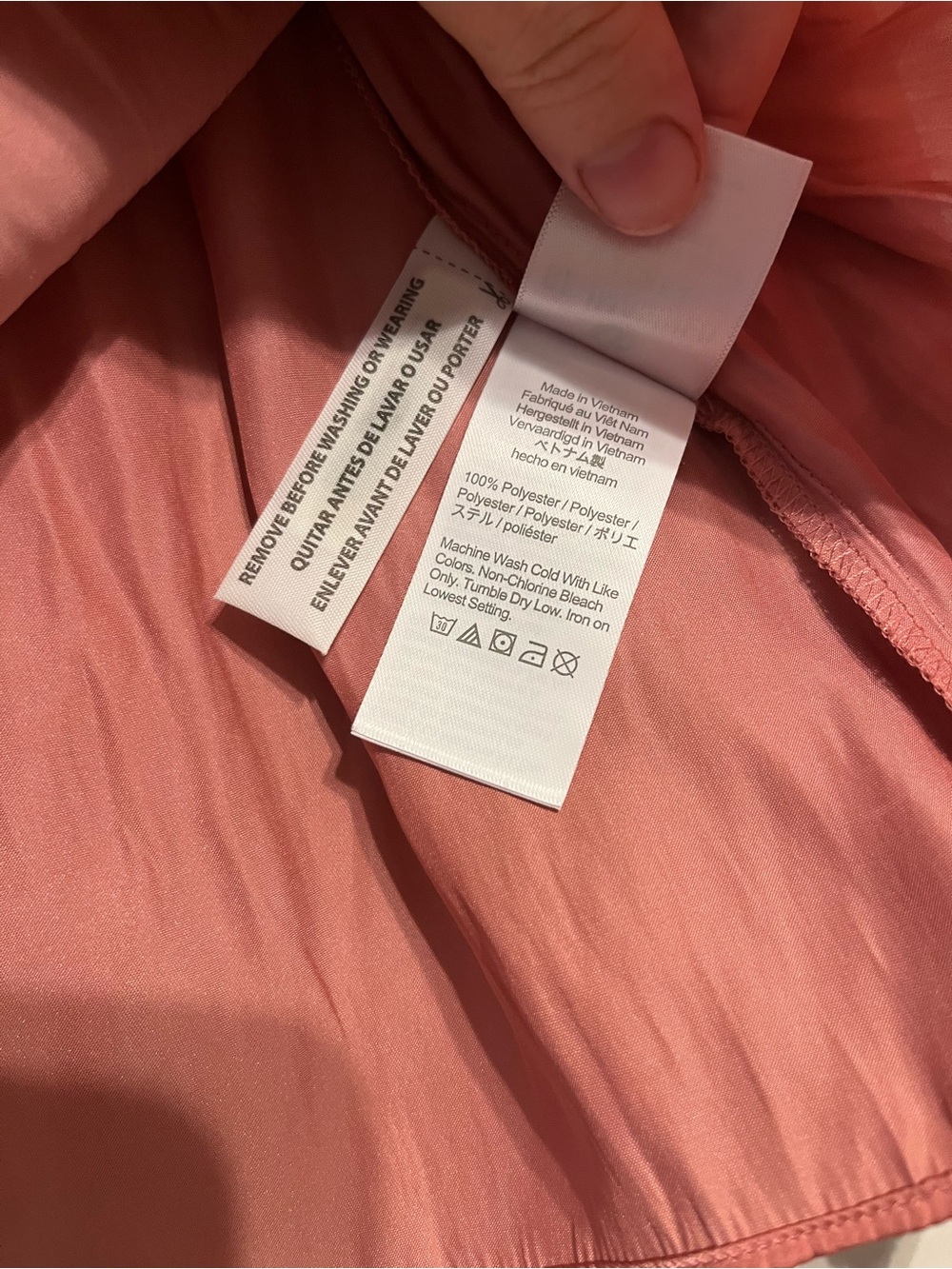 J. Crew Featherweight satin tie-neck top Peach Coral Size M - Picture 4 of 7